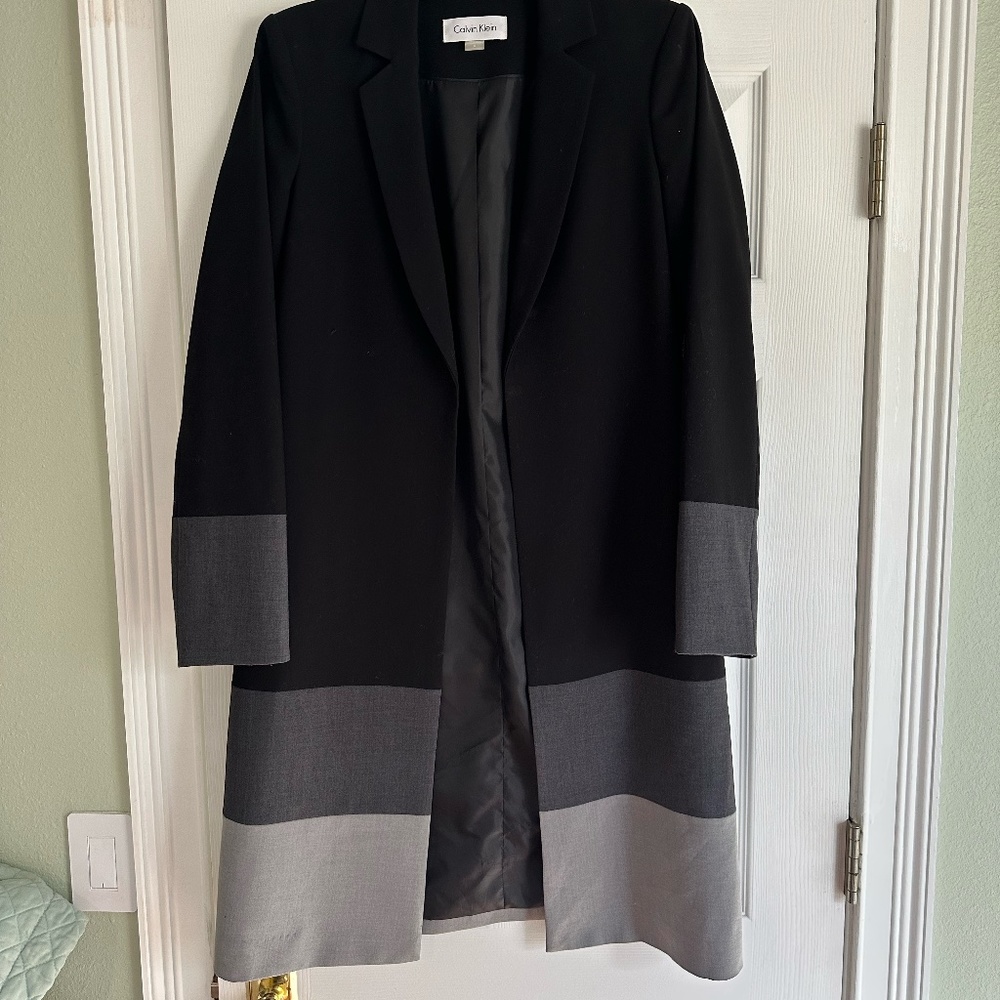 Calvin Klein Women's Open Front Trench Jacket - Size 6